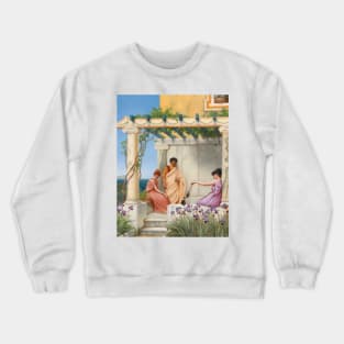 Playtime by John William Godward Crewneck Sweatshirt